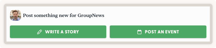 The new post launcher in GroupNews